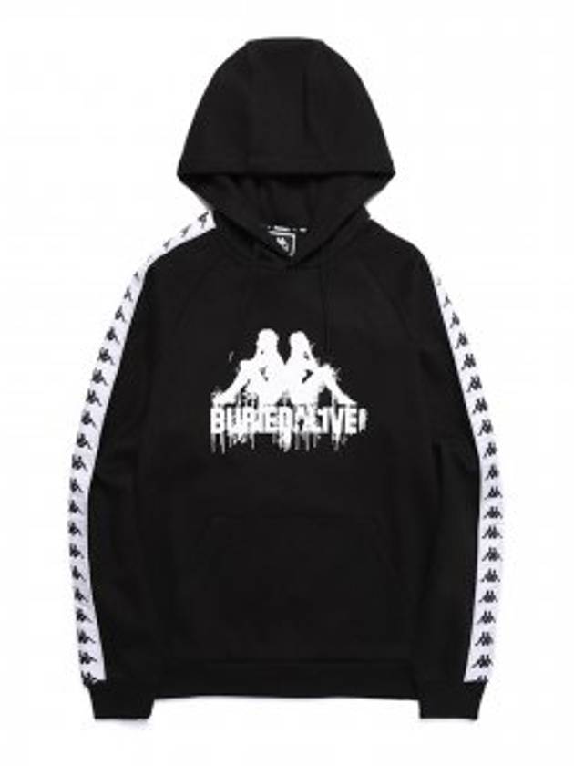 Kappa Pullover Hoodie Black - BURIED ALIVE - BALAAN 1