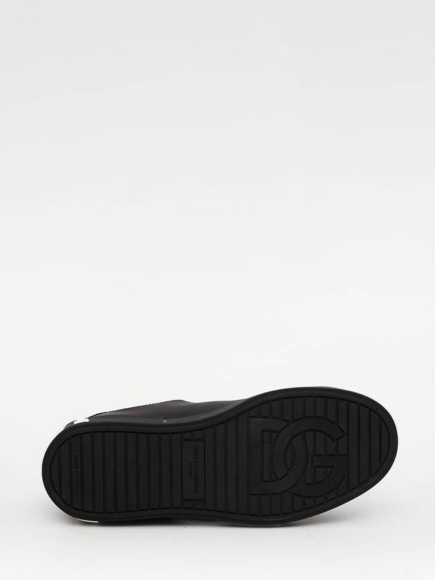 Saint Tropez Calfskin Sneakers Black - DOLCE&GABBANA - BALAAN 5