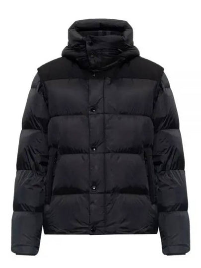 Detachable Sleeve Hoodie Padded Black - BURBERRY - BALAAN 2