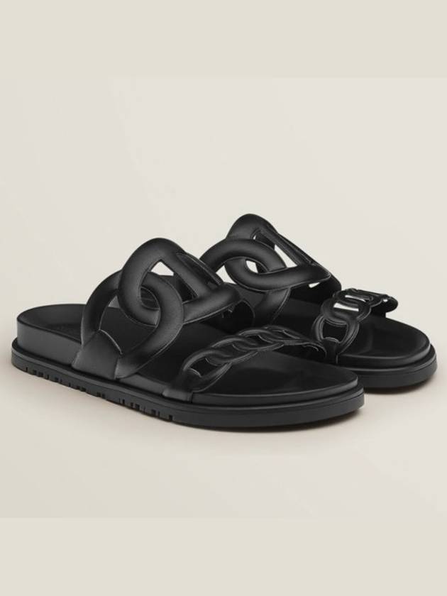 Chandal Extra Sandals Noir Black Women H222302Z - HERMES - BALAAN 3