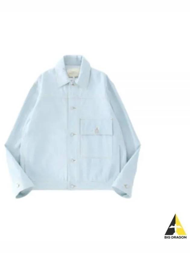 LAZAR SNM DENIM JACKET ICE BLUE 840 - STUDIO NICHOLSON - BALAAN 1