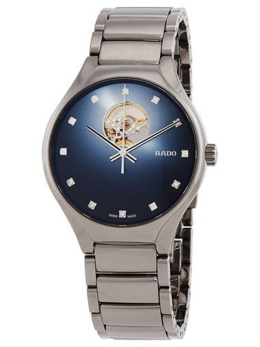 Rado True Round Secret Diamonds Automatic Blue Dial Unisex Watch R27108732 - RADO - BALAAN 1