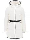 Sirli Belted Hooded Short Padding White - MONCLER - BALAAN 2