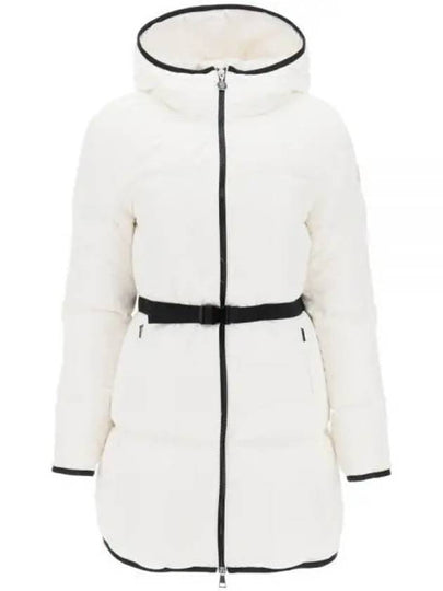 Sirli Belted Hooded Short Padding White - MONCLER - BALAAN 2