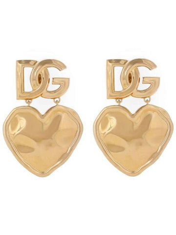 Dolce & Gabbana Heart Pendant Earrings - DOLCE&GABBANA - BALAAN 1