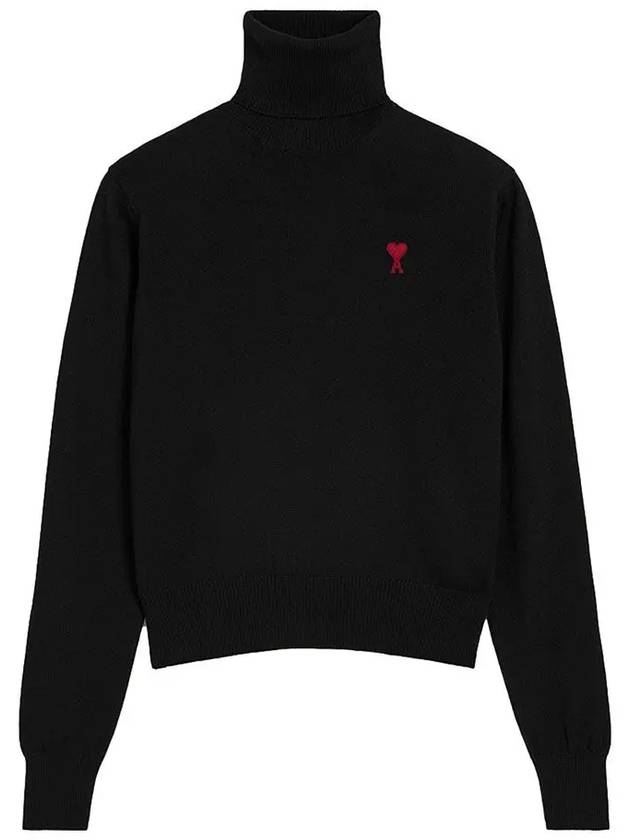 De Coeur Wool Turtleneck Black - AMI - BALAAN 3