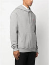 Heart Small Logo Hoodie Grey - AMI - BALAAN 4