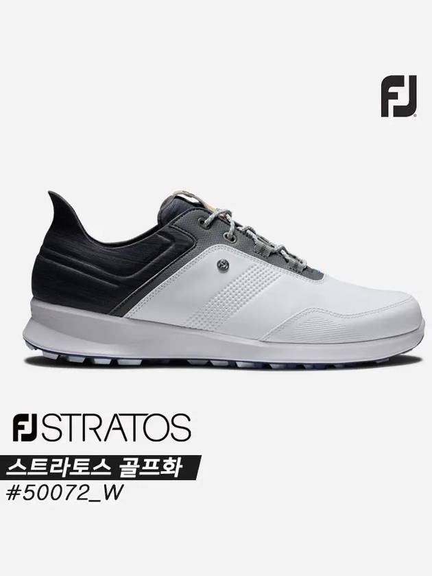 Stratos STRATOS Spikeless Golf Shoes 50072 W White Charcoal Blue Jay Men’s - FOOTJOY - BALAAN 3