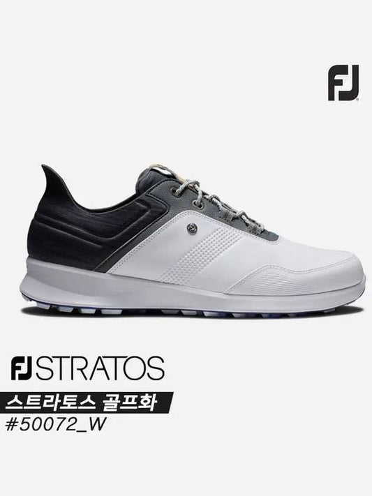 Stratos STRATOS Spikeless Golf Shoes 50072 W White Charcoal Blue Jay Men’s - FOOTJOY - BALAAN 1