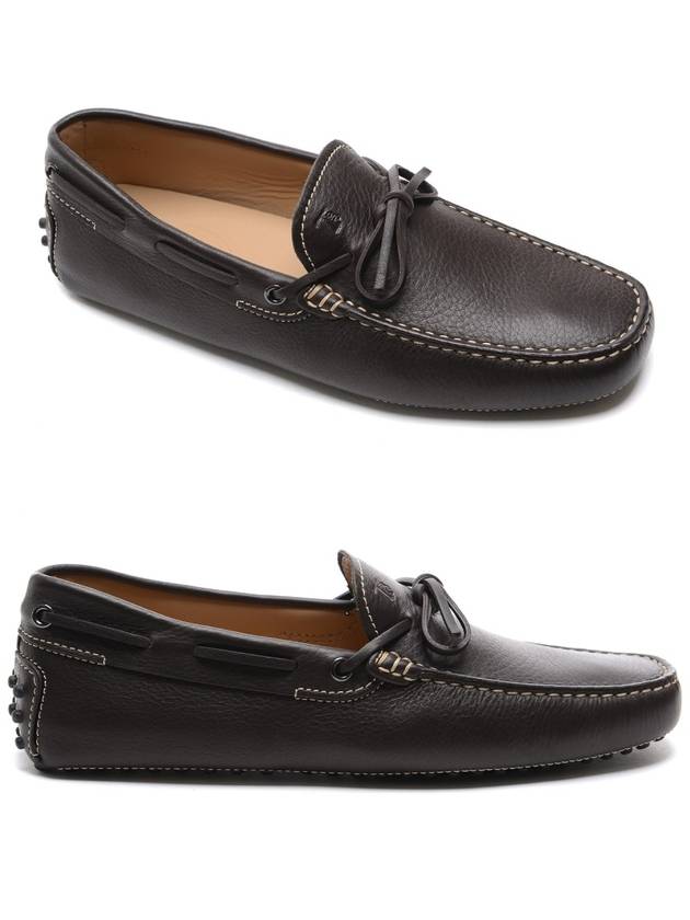 Men's Bash Gomino Driving Loafers Brown - TOD'S - BALAAN.
