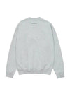 Wellness Logo Sweatshirt Heather Grey - SPORTY & RICH - BALAAN 3