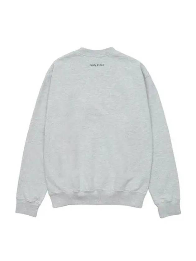 Wellness Logo Sweatshirt Heather Grey - SPORTY & RICH - BALAAN 3