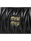 Wander Materasse Nappa Leather Mini Hobo Tote Bag Black - MIU MIU - BALAAN 8