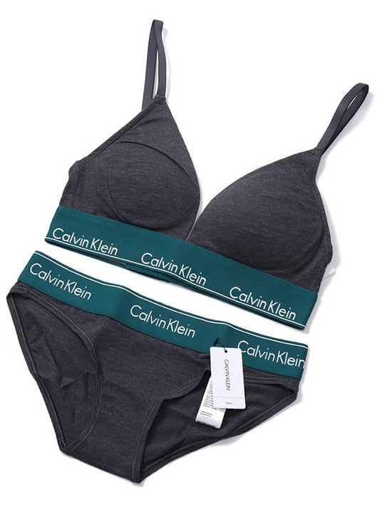 CK Nowire bralette + panties set QF5650+F3787 - CALVIN KLEIN - BALAAN 1