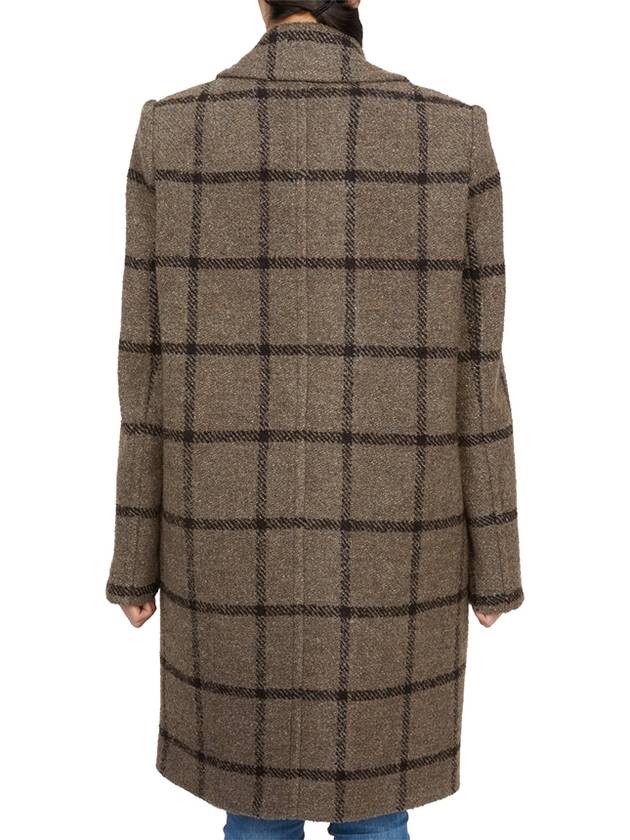 Wool Blend Breasted Double Coat Grey - PATOU - BALAAN 6