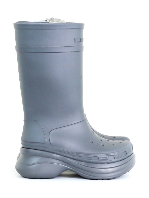 42 BB x Crocs Men s Clog Logo Rubber Boots Gray - BALENCIAGA - BALAAN 5