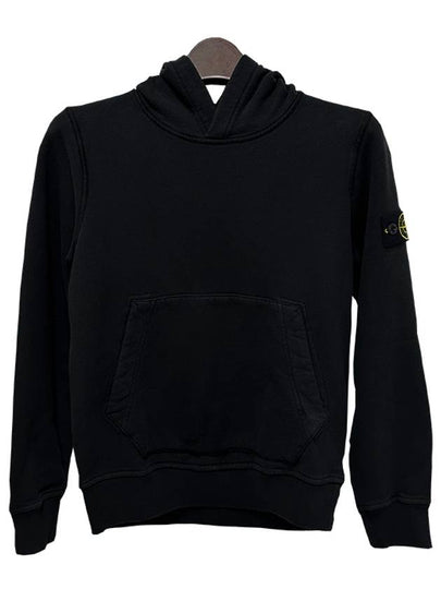 Kids Waffen Patch Hoodie Black 771661640 V0029 - STONE ISLAND - BALAAN 2