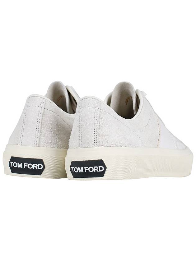 Suede Low Top Sneakers Marble Cream - TOM FORD - BALAAN 6