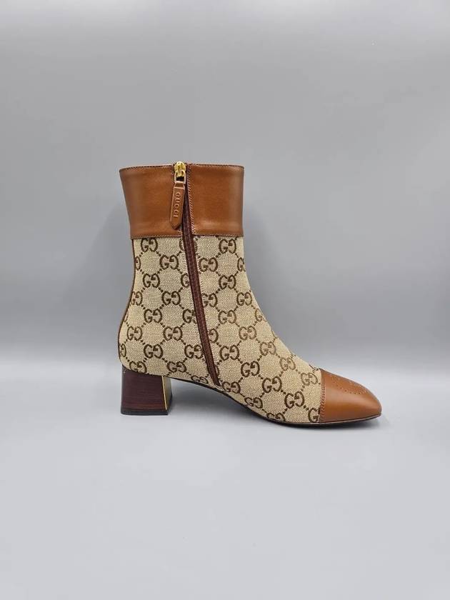 Women s GG Canvas Ankle Boots 700023 - GUCCI - BALAAN 5