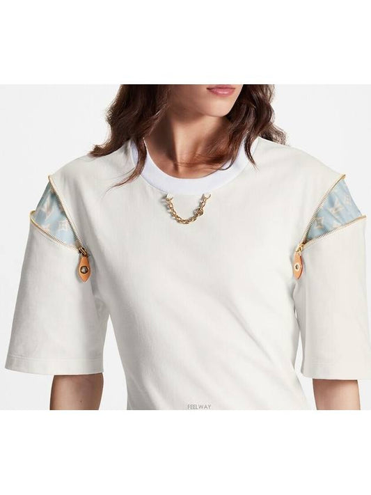 1ABYH0 Zipper Sleeve T Shirt Dress - LOUIS VUITTON - BALAAN 2