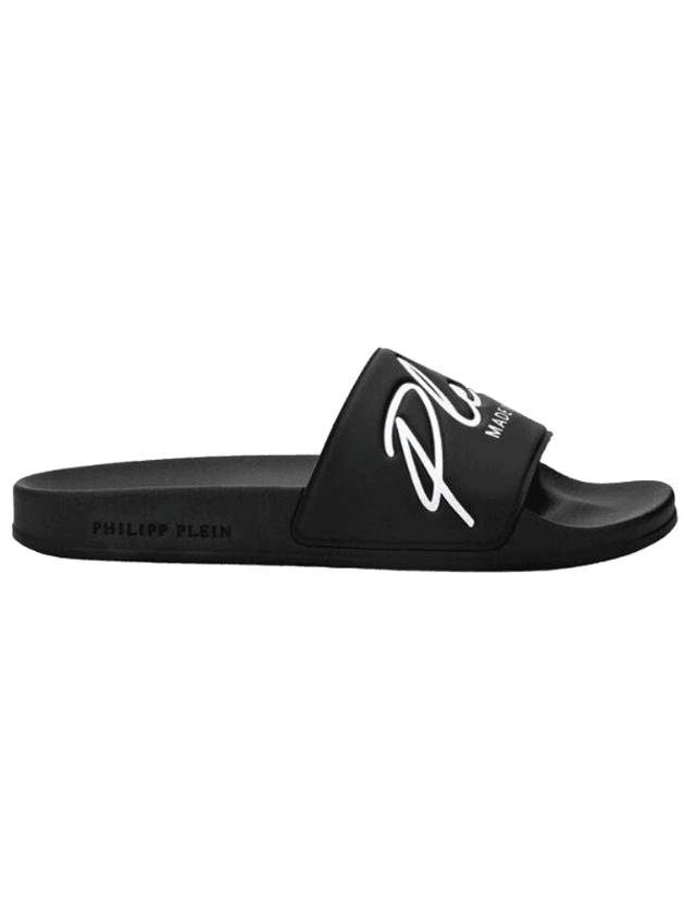 embossed logo slippers black - PHILIPP PLEIN - BALAAN 1