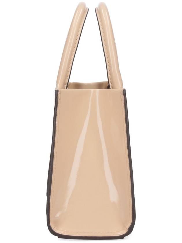 Ella Bio Patent Tote Bag Beige - TORY BURCH - BALAAN 6