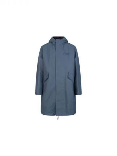 Homme Logo Fishtail Parka Blue - DIOR - BALAAN 2