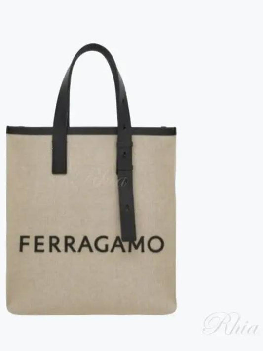 Signature Tote Bag Natural - SALVATORE FERRAGAMO - BALAAN 2