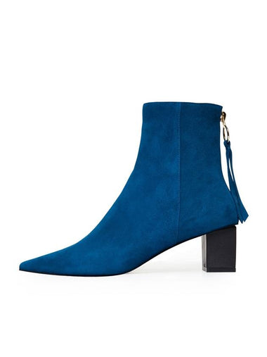 Basic Suede Boots Blue - COMMEGEE - BALAAN 1