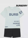 Kids Horseferry Cotton Short Sleeve T Shirt Sterling Gray 8047556 12Y 14Y - BURBERRY - BALAAN 6