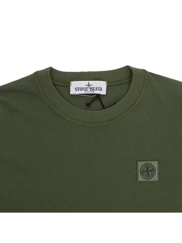 Kids Logo Patch Short Sleeve T-Shirt Green - STONE ISLAND - BALAAN 4