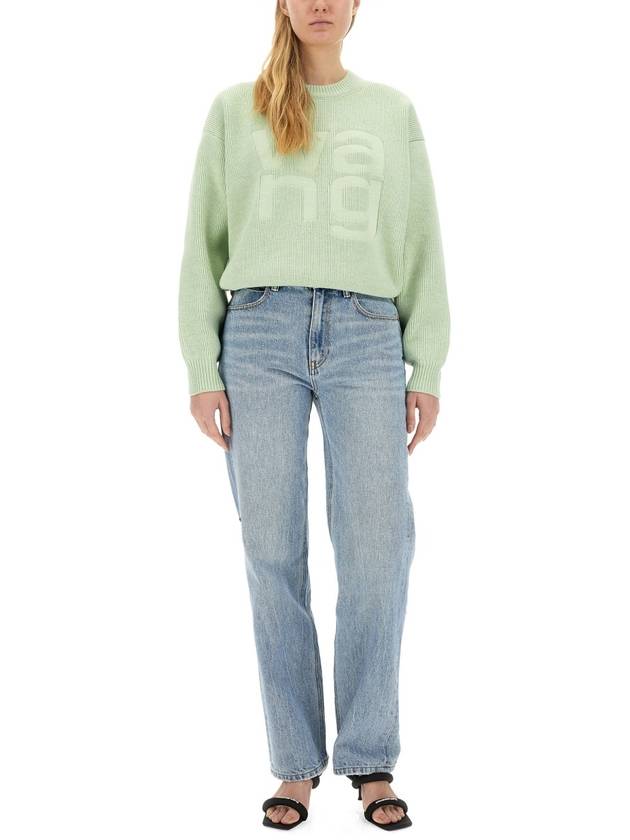 TB Sweater 4KC4231020 339 GREEN - ALEXANDER WANG - BALAAN 3