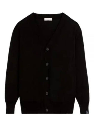 COTTON CARDIGAN KNP0041 KN0175 Cotton cardigan black - MACKINTOSH - BALAAN 1