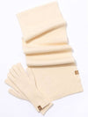 Knit gloves muffler set ivory - RECLOW - BALAAN 8