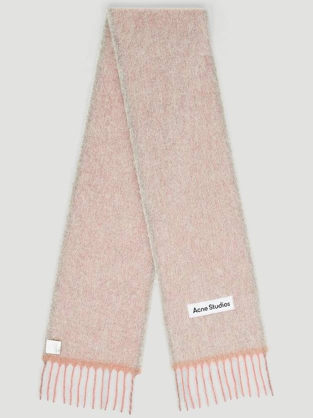 Mohair Wool Fringe Muffler Pink - ACNE STUDIOS - BALAAN 2