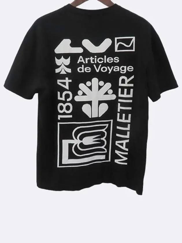 1A7QUP Black GRAPHIC INTARSIA short sleeve t shirt L size - LOUIS VUITTON - BALAAN 2