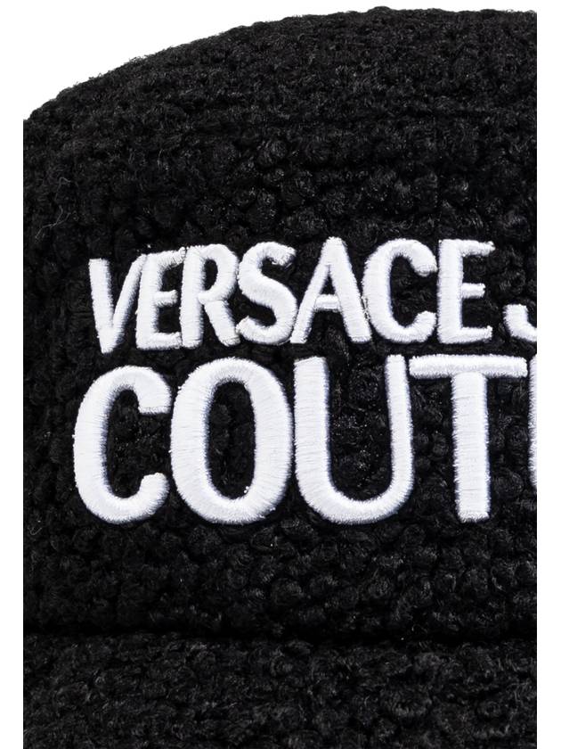 Versace Jeans Couture Hat With Embroidered Logo, Men's, Black - VERSACE - BALAAN 4