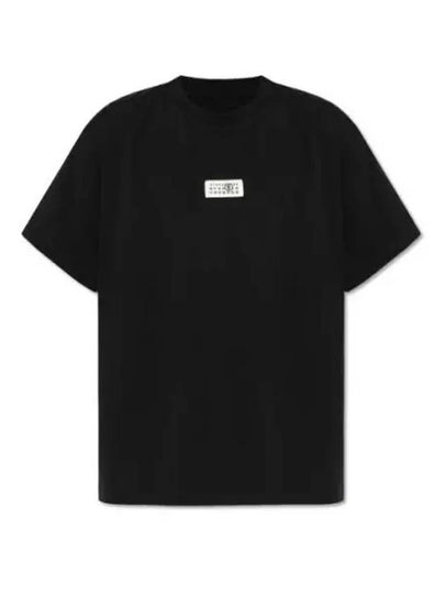 Logo Crew Neck Short Sleeve T-Shirt Black - MAISON MARGIELA - BALAAN 2