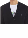 Men s Foxhead Basic Cardigan Black - MAISON KITSUNE - BALAAN 5