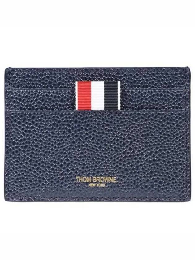 Men's Pebble Diagonal Stripe Card Wallet Navy - THOM BROWNE - BALAAN 2