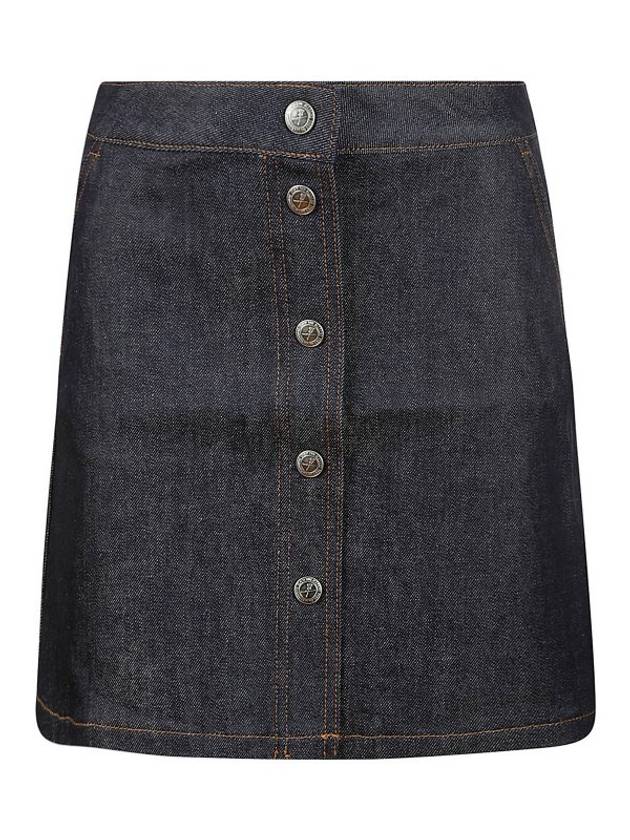 Paula Denim Mini A-Line Skirt Navy - A.P.C. - BALAAN 2