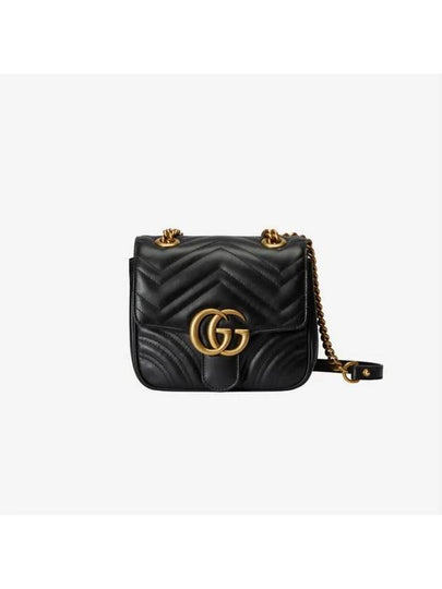 GG Marmont Matelasse Small Shoulder Bag Black - GUCCI - BALAAN 2