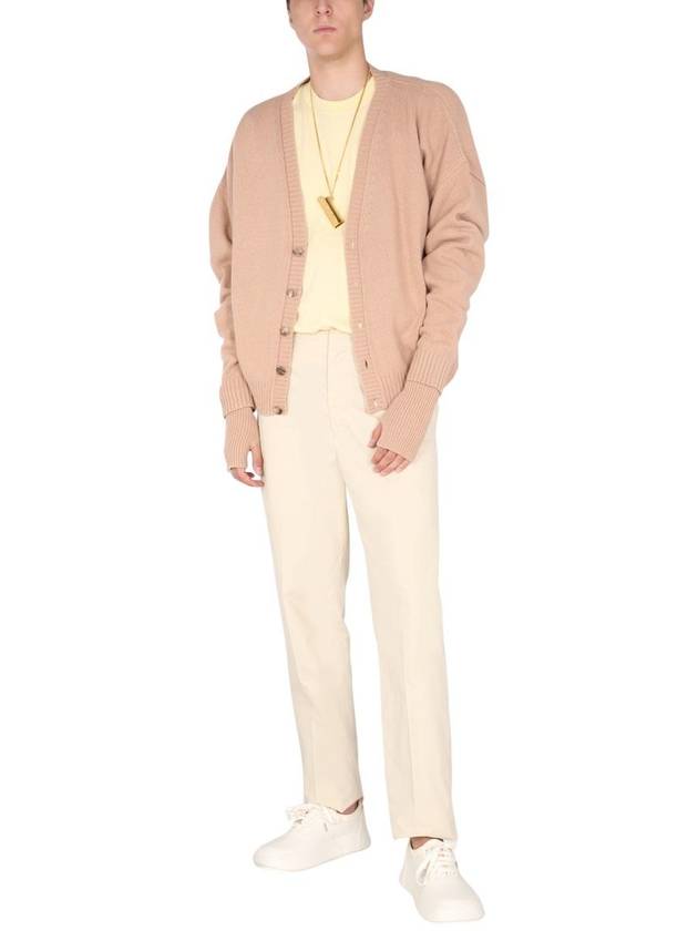 Men's Logo Oversized Cardigan Natural - AMBUSH - BALAAN 3