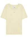 Baby Fox Patch Baby Short Sleeve T-Shirt Chalk Yellow - MAISON KITSUNE - BALAAN 8