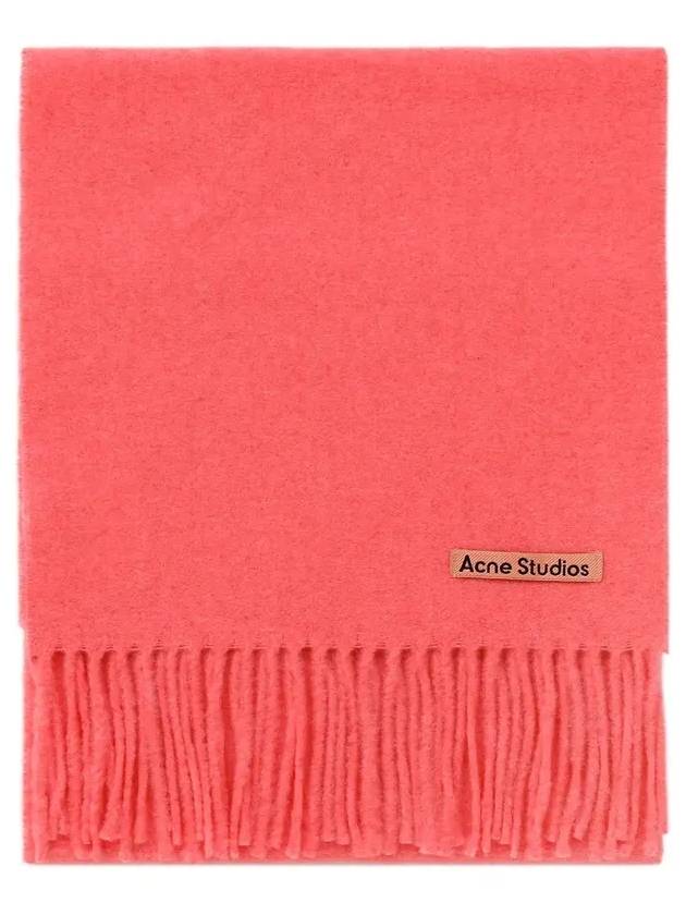 Wool Fringe Muffler Pink - ACNE STUDIOS - BALAAN 4