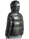 1A00063 68950 921 Women's ABBAYE Dark Gray Hooded Down Medium Padding - MONCLER - BALAAN 2