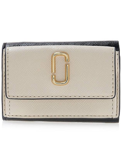 Mini Tri-fold Half Wallet Ivory Black - MARC JACOBS - BALAAN 2