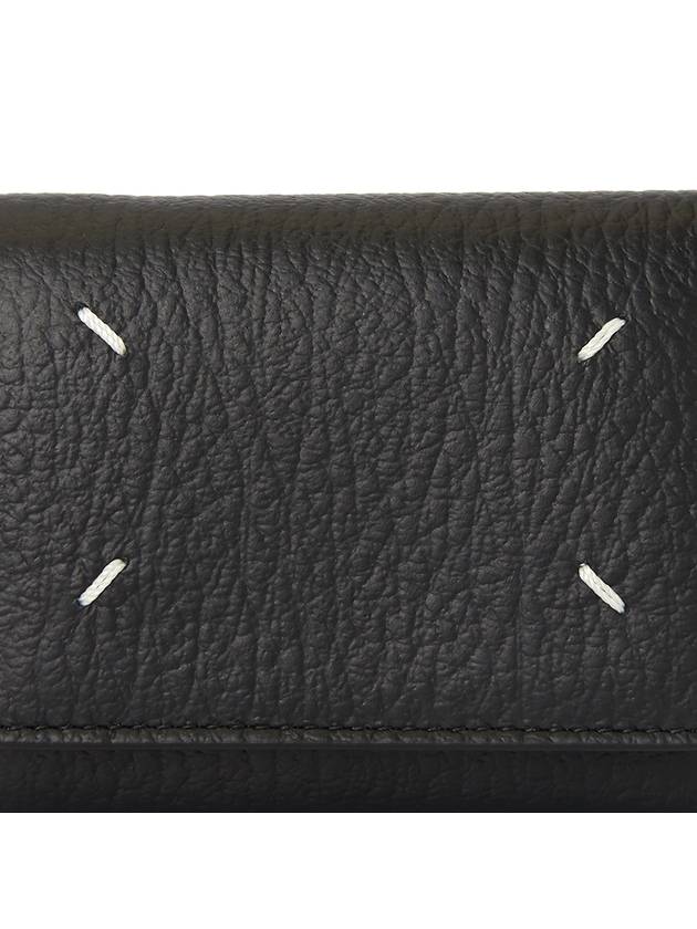 Zip Compact Tri-Fold Half Wallet Black - MAISON MARGIELA - BALAAN 8