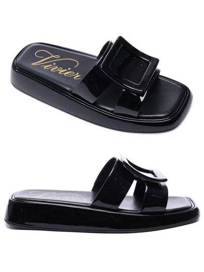 Patent Leather Slippers Black - ROGER VIVIER - BALAAN 2