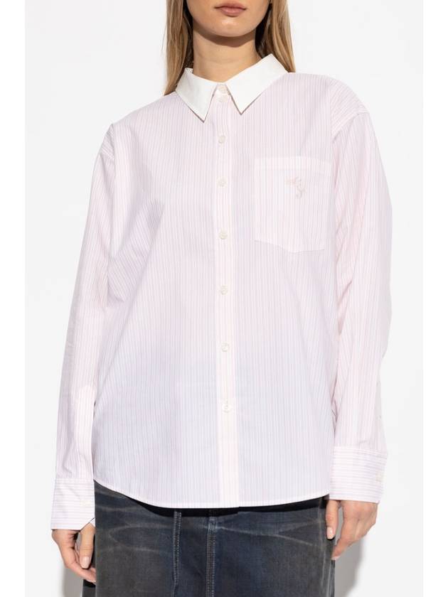 Acne Studios Shirt With Logo, Women's, Pink - ACNE STUDIOS - BALAAN 3